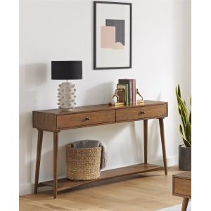 Martin Svensson Home- Mid Century Modern 2 Drawer Sofa Console Table, Cinnamon -830444