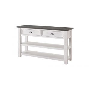 Martin Svensson Home -  Monterey Sofa Console Table, White and Grey - 890645
