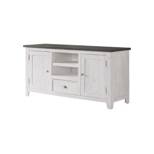Martin Svensson Home -  Monterey TV Stand, White with Grey Top - 909805