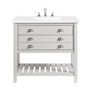 Martin Svensson Home - Monterey White 37'' Bathroom Vanity  - 4906336_CLOSEOUT