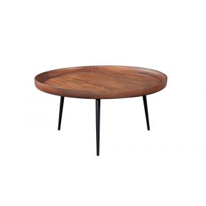 Martin Svensson Home - Venice Round Tray Top Coffee Table, Mango Brown - 8706117