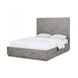Modus Furniture - Alexandra California King-Size Solid Wood Platform Bed in Rustic Latte - 5RS3H6