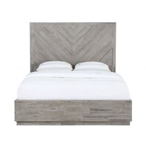 Modus Furniture - Alexandra California King-Size Solid Wood Storage Bed in Rustic Latte - 5RS3P6