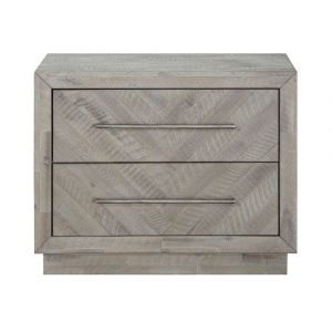 Modus Furniture - Alexandra Solid Wood Two Drawer Nightstand in Rustic Latte - 5RS381