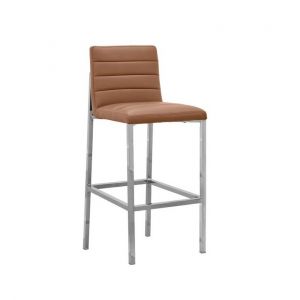 Modus Furniture - Amalfi Metal Back Bar Stool in Cognac - (Set of 2) - 1A8368M