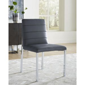 Modus Furniture - Amalfi Metal Back Chair in Cobalt - (Set of 2) - 1AE866M