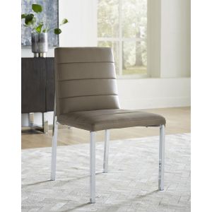 Modus Furniture - Amalfi Metal Back Chair in Taupe - (Set of 2) - 1AE266M