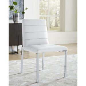 Modus Furniture - Amalfi Metal Back Chair in White - (Set of 2) - 1AA466M