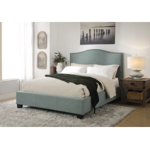 Modus Furniture - Ariana Queen-size Camelback Platform Storage Bed in Bluebird - 3ZR2D510