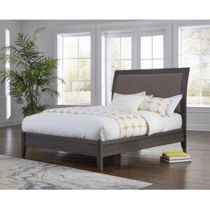 Modus Furniture - City II Full-size Upholstered Sleigh Bed in Basalt Gray - 1X57L4D
