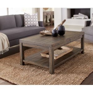 Modus Furniture - Craster Reclaimed Wood Rectangular Coffee Table in Smoky Taupe - 8S3921