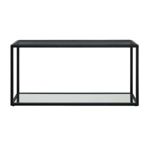 Modus Furniture - Ellis Smoked Glass and Stainless Steel Console Table - 9HQ423