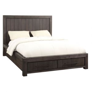 Modus Furniture - Heath California King-Size Two Drawer Storage Bed in Basalt Grey - 3H57D6