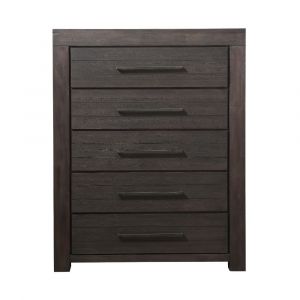 Modus Furniture - Heath Five Drawer Chest in Basalt Grey - 3H5784