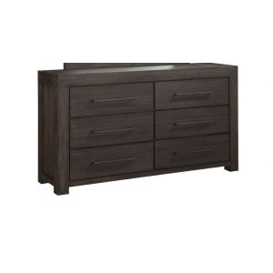 Modus Furniture - Heath Six Drawer Dresser in Basalt Grey - 3H5782