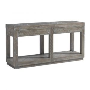 Modus Furniture - Herringbone Solid Wood Two Drawer Console in Rustic Latte - 5QS323