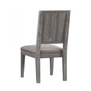 Modus Furniture - Herringbone Solid Wood Upholstered Dining Chair in Rustic Latte - (Set of 2) - 5QS363B