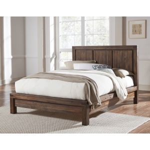 Modus Furniture - Meadow California King-size Solid Wood Platform Bed in Brick Brown - 3F41F6
