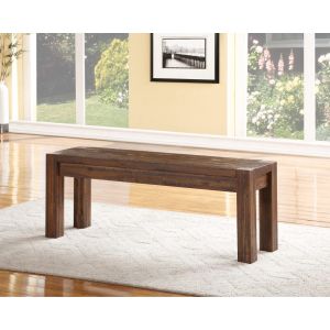 Modus Furniture - Meadow Solid wood Bench in Brick Brown - 3F4191