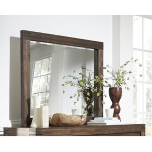 Modus Furniture - Meadow Solid Wood Mirror in Brick Brown - 3F4183