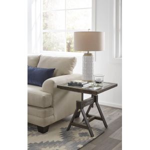 Modus Furniture - Medici End Table in Charcoal Brown - EA1222