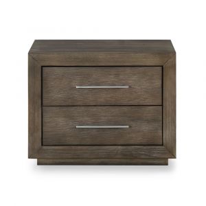 Modus Furniture - Melbourne Two Drawer Nightstand with USB in Dark Pine - 8D6481