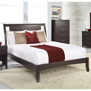 Modus Furniture - Nevis King Size Low Profile Sleigh Bed in Espresso - NV23L7