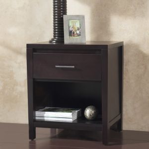 Modus Furniture - Nevis One Drawer Nightstand in Espresso - NV2381
