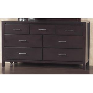 Modus Furniture - Nevis Seven Drawer Dresser in Espresso - NV2382