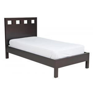 Modus Furniture - Nevis Twin Size Riva Platform Bed in Espresso - RV23F3