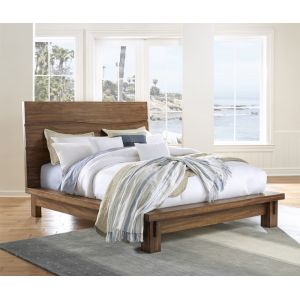 Modus Furniture - Ocean California King-size Solid Wood Platform Bed in Natural Sengon - 8C79P6