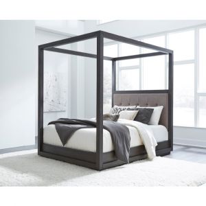 Modus Furniture - Oxford California King-Size Canopy Bed with Dolphin Fabric - AZU5H6