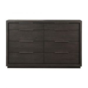 Modus Furniture - Oxford Eight Drawer Dresser in Basalt Grey - AZU582