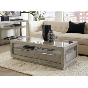 Modus Furniture - Oxford Two-Drawer Coffee Table in Mineral - AZBX21