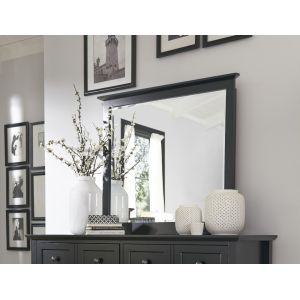 Modus Furniture - Paragon Beveled Glass Mirror in Black - 4N0283