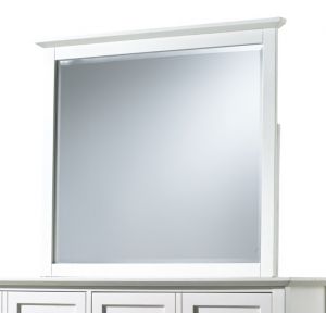 Modus Furniture - Paragon Beveled Glass Mirror in White - 4NA483