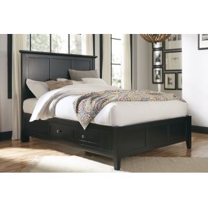 Modus Furniture - Paragon Queen-size Four Drawer Storage Bed in Black - 4N02D5