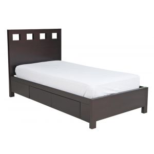 Modus Furniture - Riva Full-size Platform Storage Bed in Espresso - RV23D4
