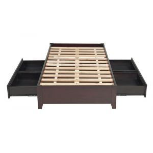 Modus Furniture - Simple Twin-size Platform Storage Bed in Espresso - SP23D3