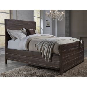 Modus Furniture - Townsend California King-size Solid Wood Panel Bed in Java - 8T06L6