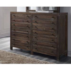 Modus Furniture - Townsend Eight Drawer Solid Wood Dresser in Java - 8T0682