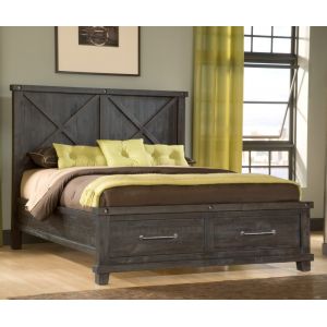Modus Furniture - Yosemite California King-size Solid Wood Footboard Storage Bed in Cafe - 7YC9D6