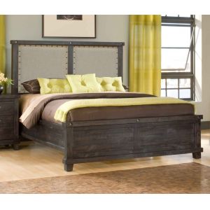 Modus Furniture - Yosemite California King-size Upholstered Panel Bed in Cafe