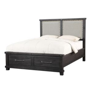 Modus Furniture - Yosemite Full-size Upholstered Headboard with Storage Footboard Bed in Cafe - 7YC9S4