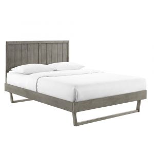 Modway - Alana Queen Wood Platform Bed With Angular Frame - MOD-6378-GRY