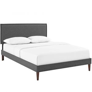 Modway - Amaris Full Fabric Platform Bed with Squared Tapered Legs - MOD-5907-GRY