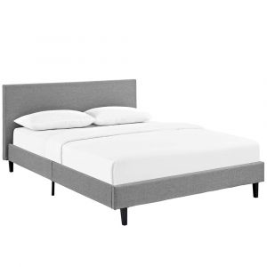Modway - Anya Queen Fabric Bed - MOD-5420-LGR