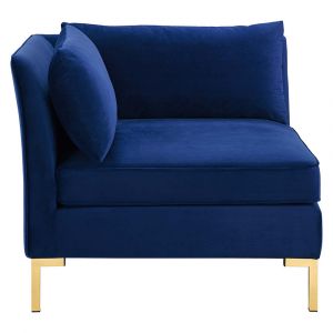 Modway - Ardent Performance Velvet Sectional Sofa Corner Chair - EEI-3985-NAV