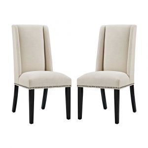 Modway - Baron Dining Chair Fabric (Set of 2) - EEI-2748-BEI-SET