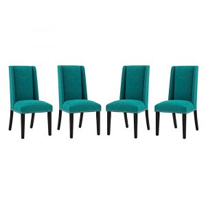 Modway - Baron Dining Chair Fabric (Set of 4) - EEI-3503-TEA